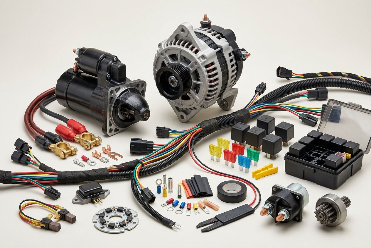 Автоэлектрика: стартер, генератор, реле, проводка